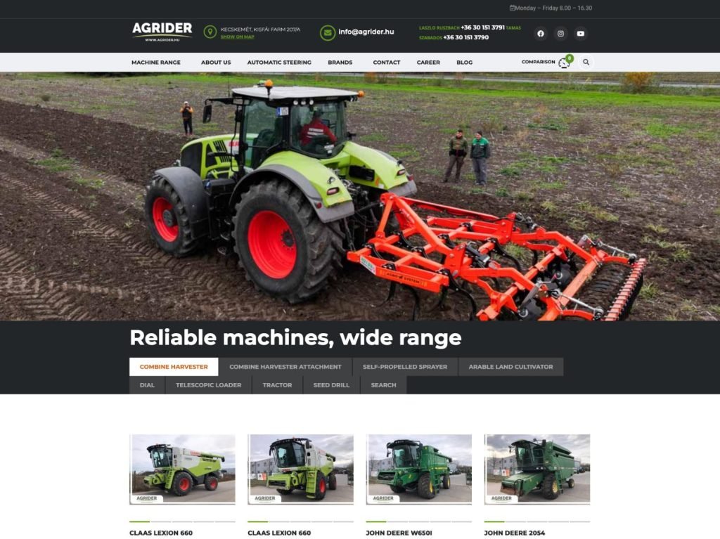 professional website example